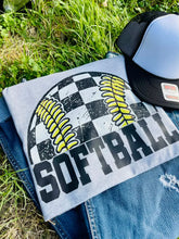 Load image into Gallery viewer, Checkered Softball (DTF Tee)