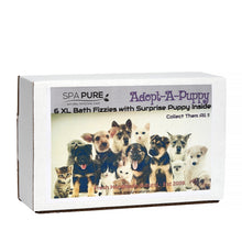 Load image into Gallery viewer, Adorable Kids Bath Bomb Gift Set, 6 Bath Bombs with (ADOPT-A-PUPPY) toys inside