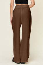 Load image into Gallery viewer, Double Take Full Size Texture Drawstring Wide Leg Pants