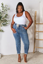 Load image into Gallery viewer, Judy Blue Full Size High Waist Drawstring Denim Jeans