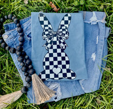 Load image into Gallery viewer, Checkered Bunny (DTF Tee)