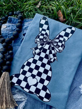 Load image into Gallery viewer, Checkered Bunny (DTF Tee)