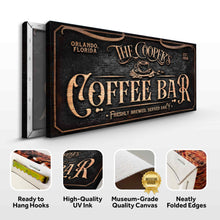 Load image into Gallery viewer, Personalized Coffee Bar Sign V