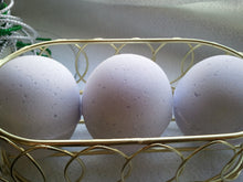 Load image into Gallery viewer, 3 bath bombs 5 oz each (Lavender) individually wrapped, bath fizzies, great for dry skin