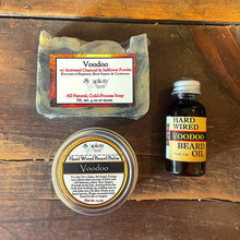 Load image into Gallery viewer, Bearded Trio Gift Set with Hard Wired Beard Oil, Balm, &amp; Body Soap Bar