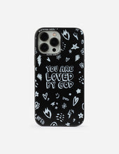 Load image into Gallery viewer, Black You Are Loved By God Phone Case
