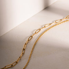 Load image into Gallery viewer, 18K Gold-Plated Double Layered Necklace