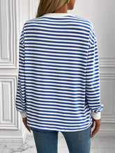 Load image into Gallery viewer, Ivy Lane Striped Round Neck Long Sleeve Sweatshirt