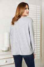 Load image into Gallery viewer, Double Take Seam Detail Round Neck Long Sleeve Top