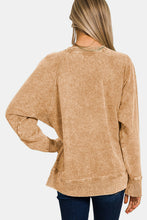 Load image into Gallery viewer, Zenana Pocketed Round Neck Sweatshirt