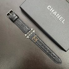 Load image into Gallery viewer, Luxury Gold Monogram 3D Embossed Leather Apple Watch Strap