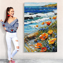 Load image into Gallery viewer, Canvas Print: "Coastal Blooms"