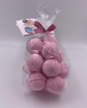 Load image into Gallery viewer, 14 pack of 1 oz bath bomb fizzies (U-select fragrance) with shea, mango &amp; cocoa butter, gift bag bath fizzies, relax while you moisturize your skin