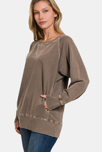 Load image into Gallery viewer, Zenana Round Neck Long Sleeve Sweatshirt