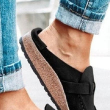 Load image into Gallery viewer, Round Toe Low Heel Buckle Loafers