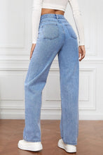 Load image into Gallery viewer, High Waist Straight Jeans