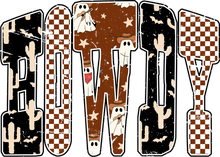 Load image into Gallery viewer, Halloween Howdy Patterned DTF Transfer