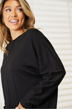 Load image into Gallery viewer, Double Take Seam Detail Round Neck Long Sleeve Top