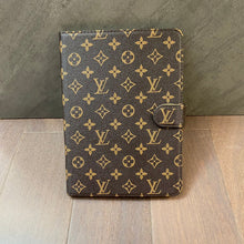 Load image into Gallery viewer, Elegant Monogram Canvas Flip Cover Apple iPad Protective Leather Case
