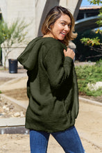 Load image into Gallery viewer, Full Size Teddy Hooded Jacket with Pockets