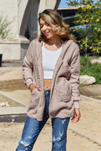 Load image into Gallery viewer, Full Size Teddy Hooded Jacket with Pockets