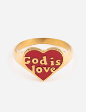 Load image into Gallery viewer, Enamel God is Love Ring