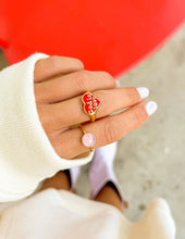 Load image into Gallery viewer, Enamel God is Love Ring