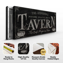 Load image into Gallery viewer, Potions, Spirits &amp; Brews Tavern Halloween Sign