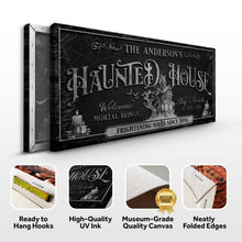 Load image into Gallery viewer, Personalized Haunted House Sign