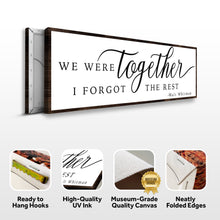 Load image into Gallery viewer, We Were Together, I Forgot The Rest Sign II