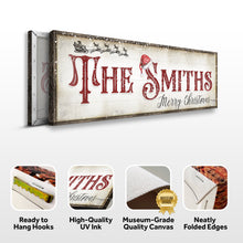 Load image into Gallery viewer, Christmas Family Name Sign IV