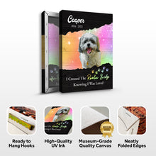 Load image into Gallery viewer, Pet Memorial Sign I Crossed The Rainbow Bridge II