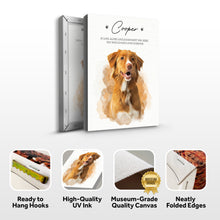 Load image into Gallery viewer, Pet Memorial Portrait Watercolor Sign If Love Alone