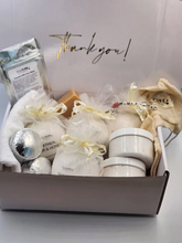 Load image into Gallery viewer, Spa Gift Box | Relaxation Spa Set | Unwind Spa Gift for Her | Self Care | Pamper Gift Best Friend Mom | Home Spa Day | Anniversary Gift Box