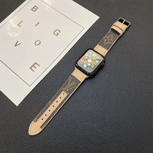 Load image into Gallery viewer, APPLE WATCH STRAP STITCHING MONOGRAM LEATHER