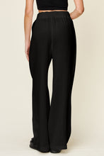 Load image into Gallery viewer, Double Take Full Size Texture Drawstring Wide Leg Pants