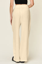 Load image into Gallery viewer, Double Take Full Size Texture Drawstring Wide Leg Pants