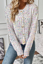 Load image into Gallery viewer, Confetti Button Up Long Sleeve Cardigan