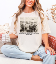 Load image into Gallery viewer, The Word, Not the Herd—Highland Cow T-shirt
