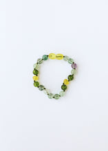 Load image into Gallery viewer, Raw Baltic Sea Amber + Fluorite + Peridot || Gemstone Anklet or Bracelet