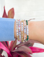 Load image into Gallery viewer, God is Good Letter Bracelet