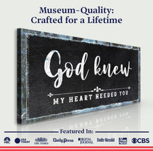 Load image into Gallery viewer, God Knew Sign III