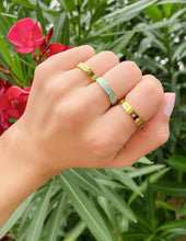 Load image into Gallery viewer, Gold Enamel Highs and Lows Ring