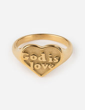 Load image into Gallery viewer, Gold God is Love Ring