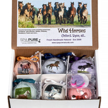Load image into Gallery viewer, Spa Pure WILD HORSES Bath Bombs: for kids with 6 XL bath bombs with surprise horses inside, U.S.A. Made, Handmade, natural ingredients