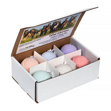 Load image into Gallery viewer, Spa Pure WILD HORSES Bath Bombs: for kids with 6 XL bath bombs with surprise horses inside, U.S.A. Made, Handmade, natural ingredients