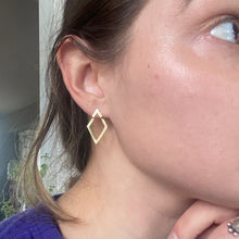 Load image into Gallery viewer, Elysian Rhombus Ear Jacket Earrings | Dazzling Geometric Design for Effortless Elegance