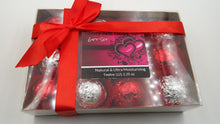 Load image into Gallery viewer, Gift Set (Romance) with 12 luxury bath bomb fizzies - foil wrapped 2.25 oz each, perfect gifts!!