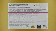 Load image into Gallery viewer, Gift Set with 6 Aromatherapy Shower Tablets - Wildberry - 100% Essential Oil Blends "SERENE"