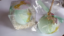 Load image into Gallery viewer, Crystal Unicorn Bath Bomb for Girls with Crystal Necklace gift, Surprise Glitter Ring, Gift Idea, Back to School, Rhinestones, rainbow